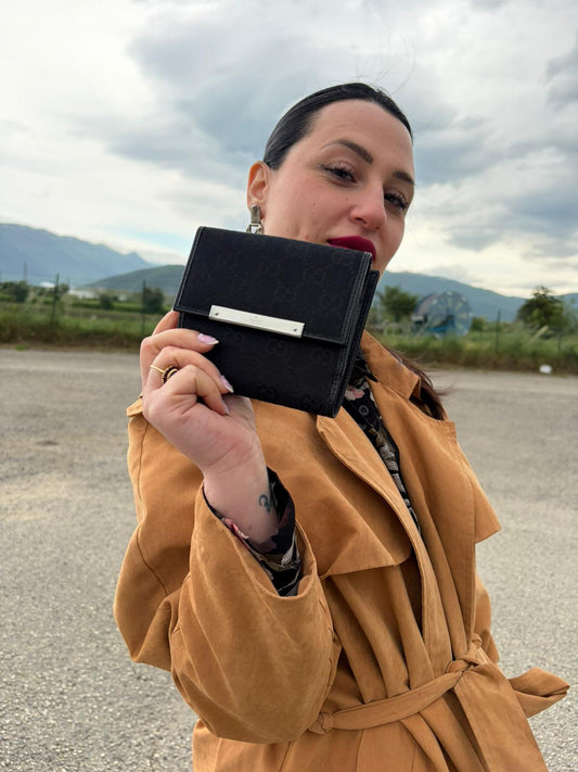 Portafoglio Gucci GG nero