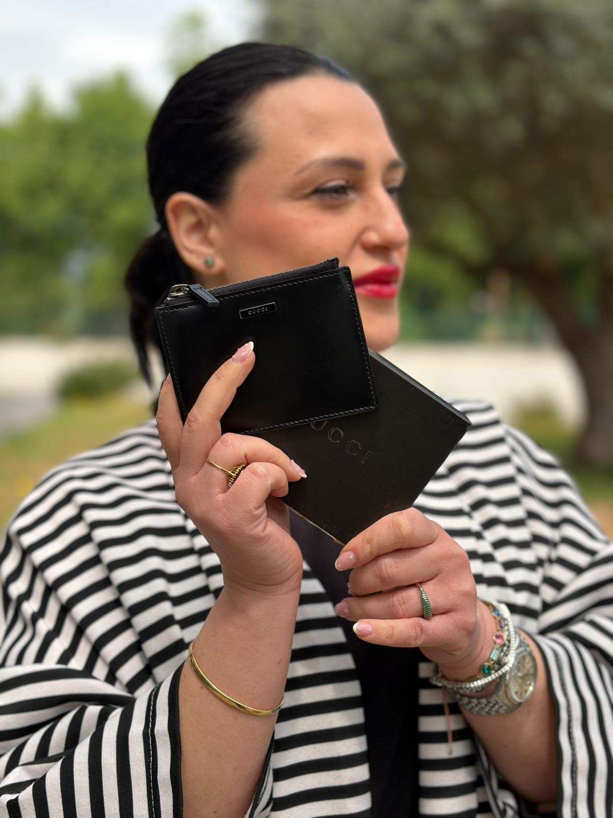 Portamonete Gucci nero