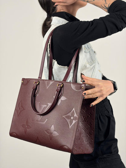 OnTheGo MM Louis Vuitton bordeaux