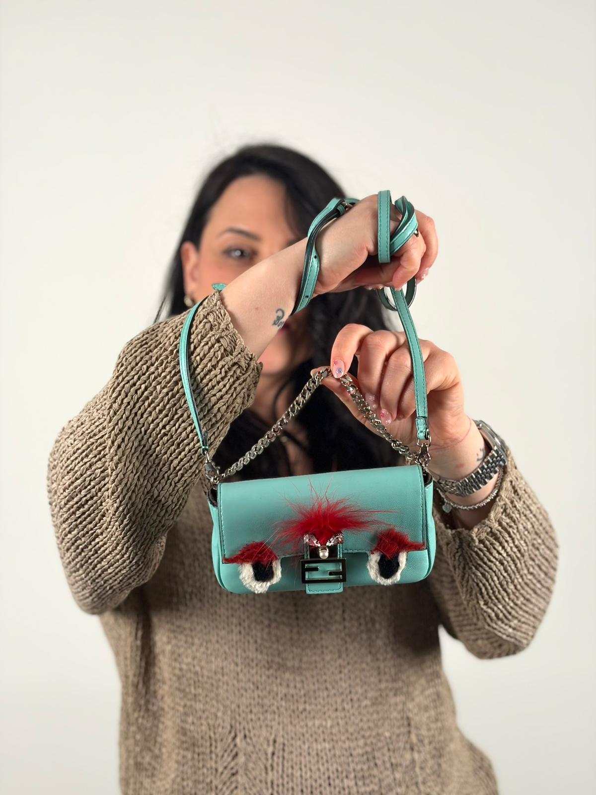 Baguette mini Fendi Monster