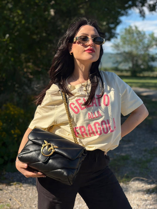 Borsa Love Puff Pinko nera