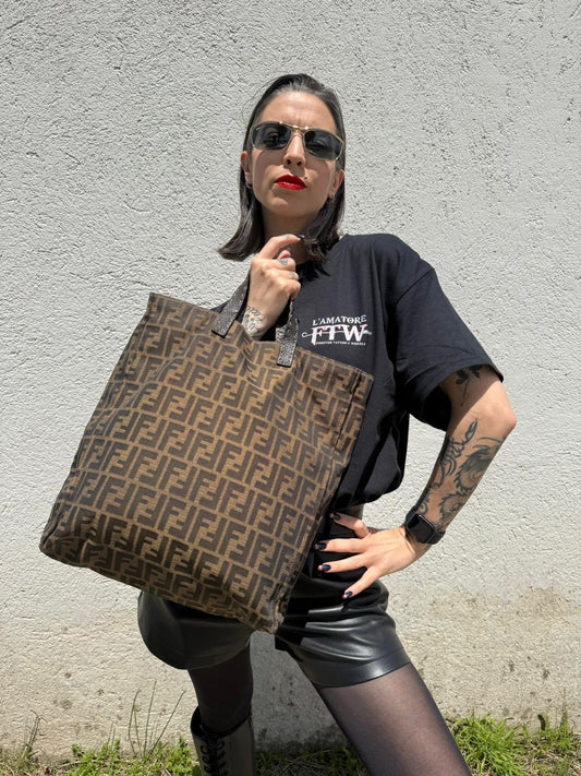 Sac Plat Fendi zucca