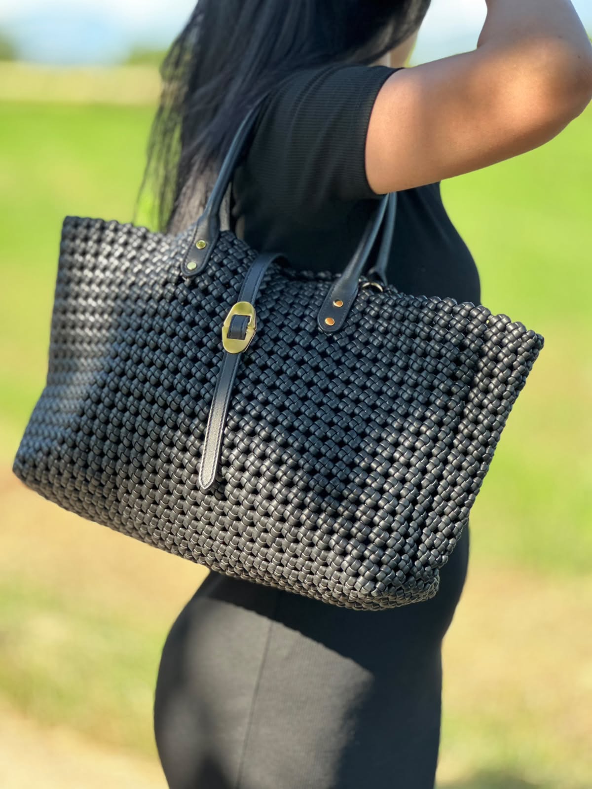 Shopper Coccinelle nera