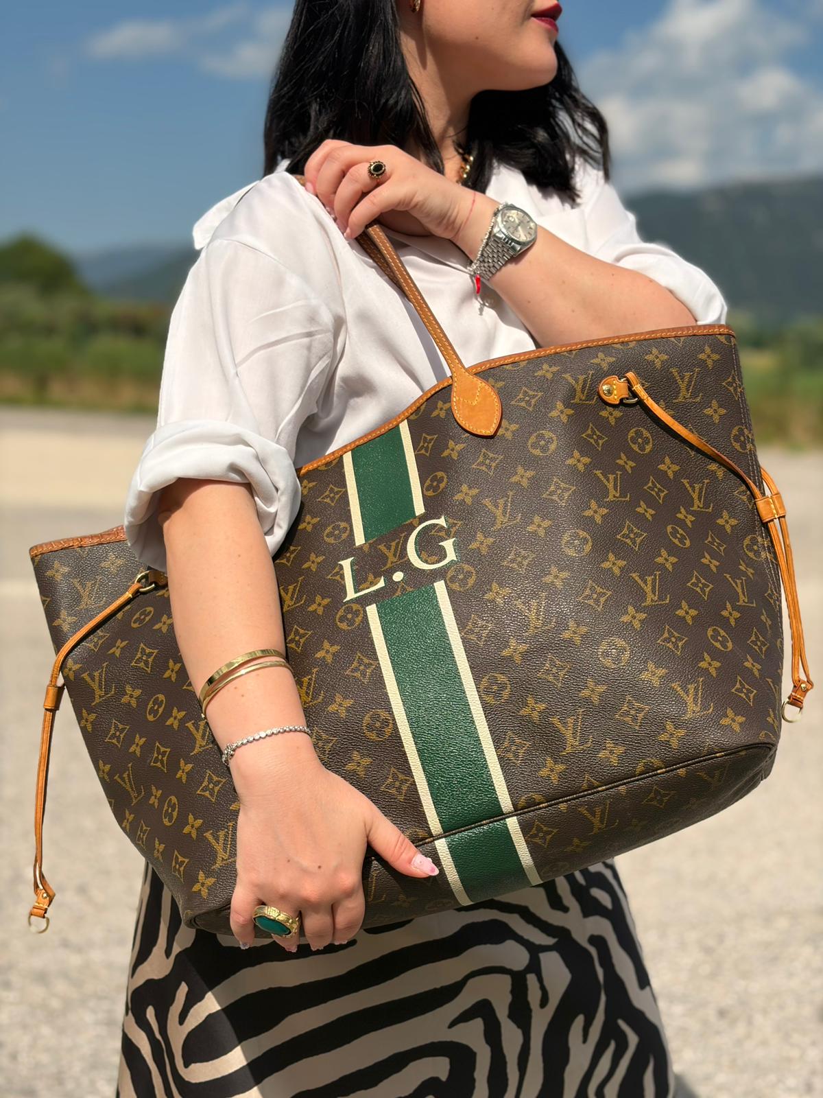 Neverfull GM personalizzata Louis Vuitton