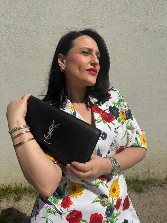 Pochette Kate Saint Laurent nera