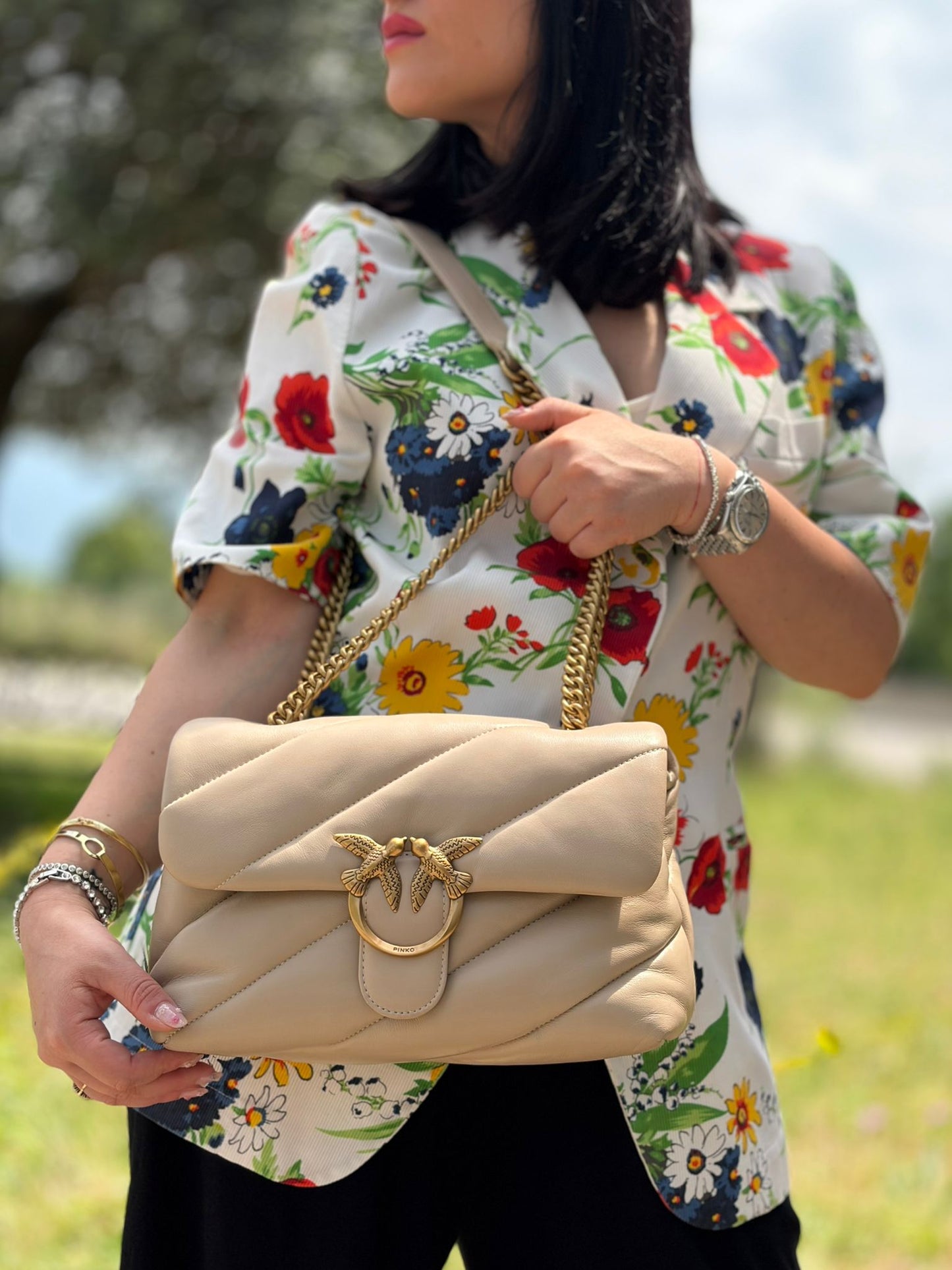 Love Puff Pinko beige media