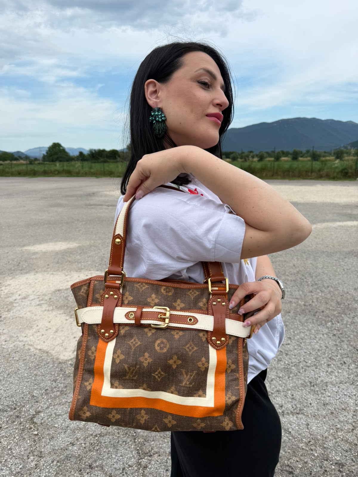 Tote LV Tisse Rayures PM Limited Edition