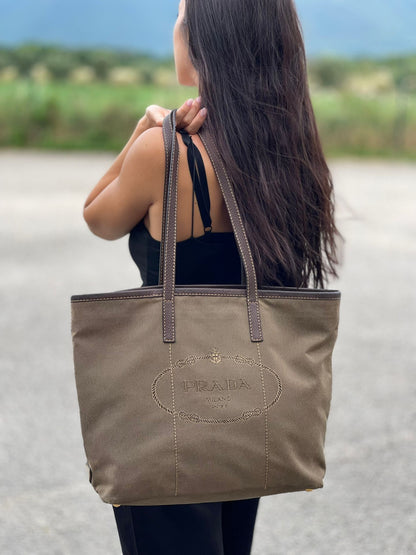 Shopper Jacquard Prada