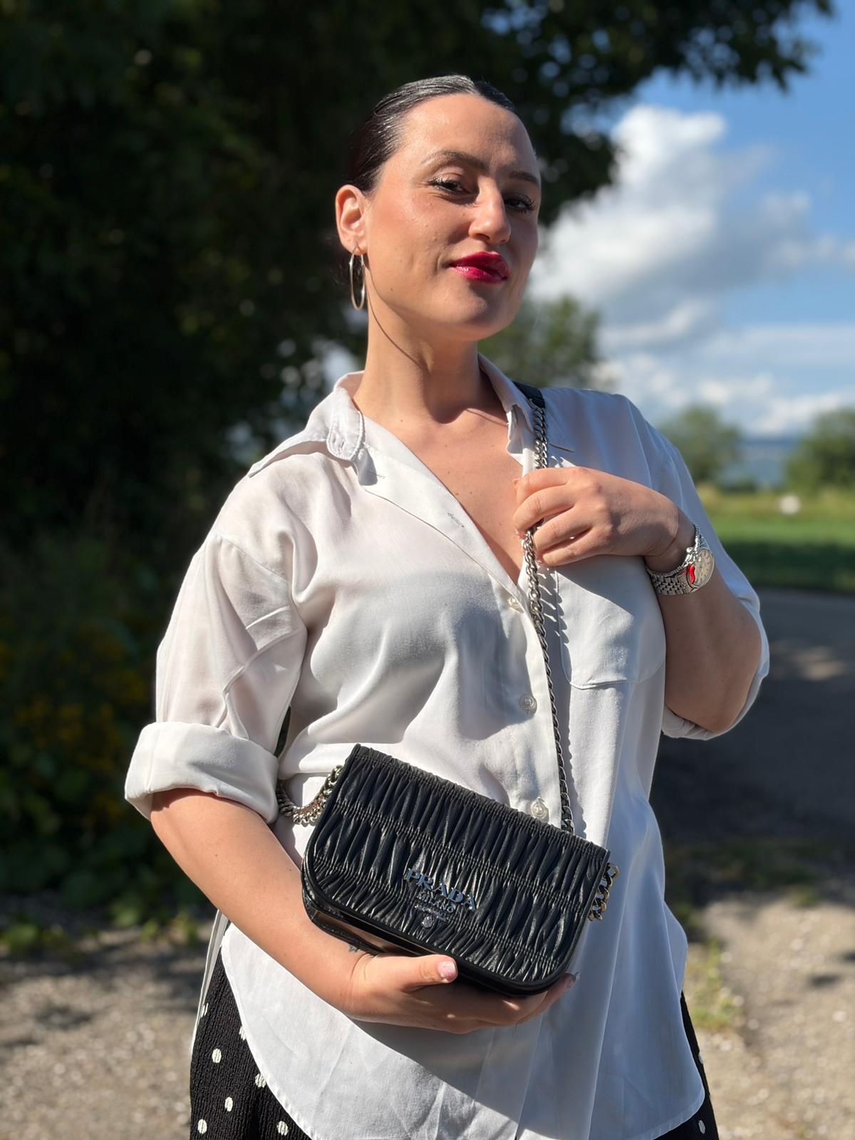 Borsa Prada goffrata