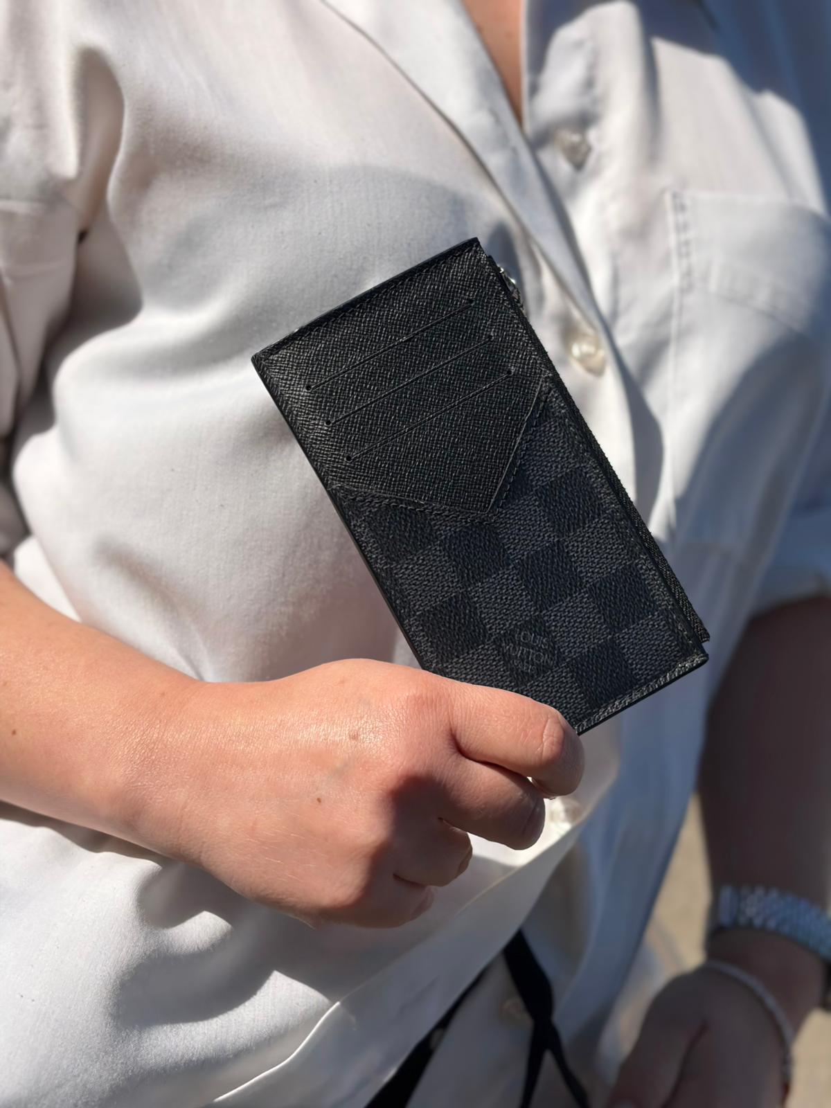 Portacarte Louis Vuitton damier graphite