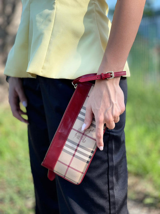 Pochette Burberry tartan