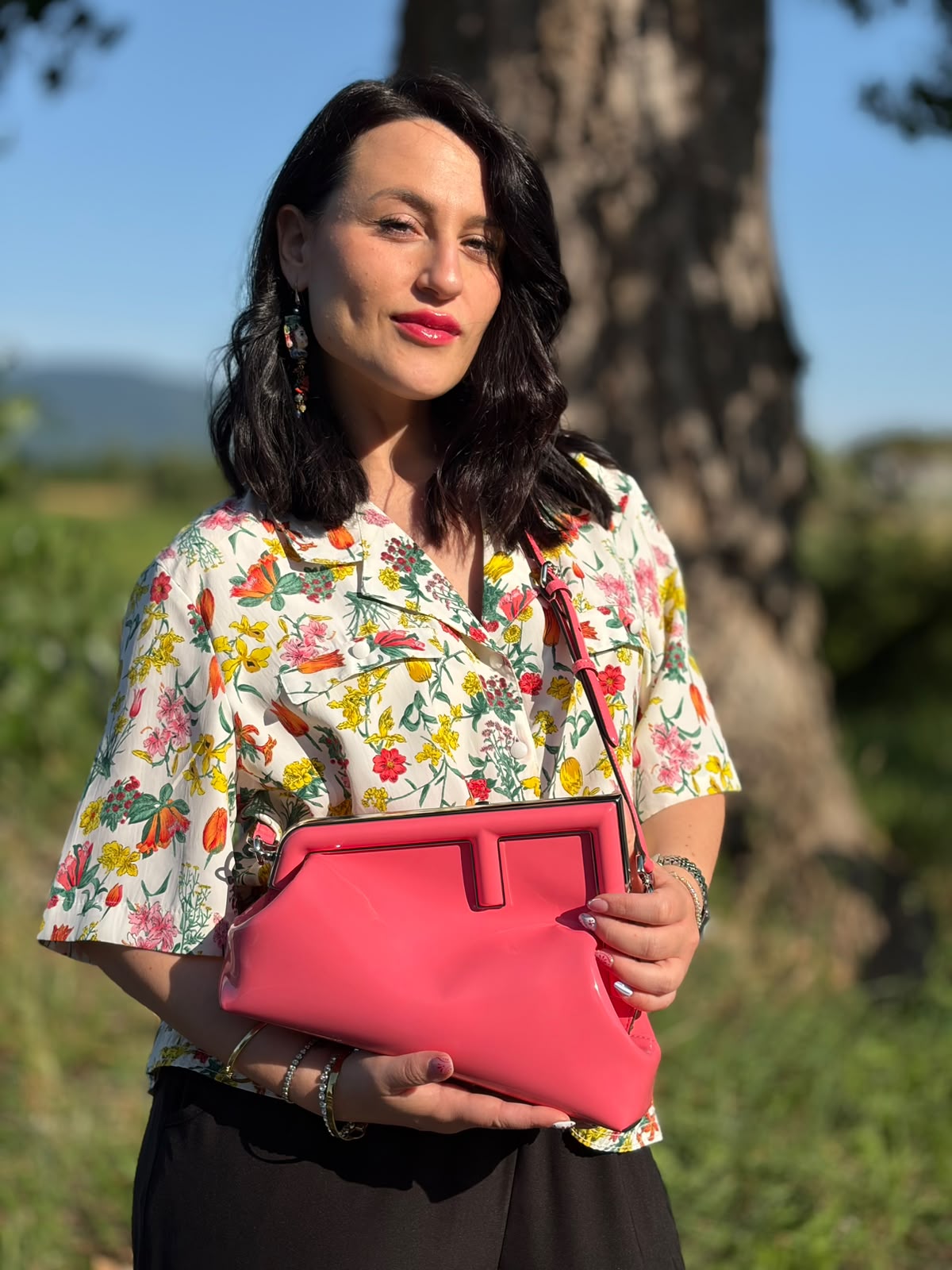 Borsa Fendi First rosa