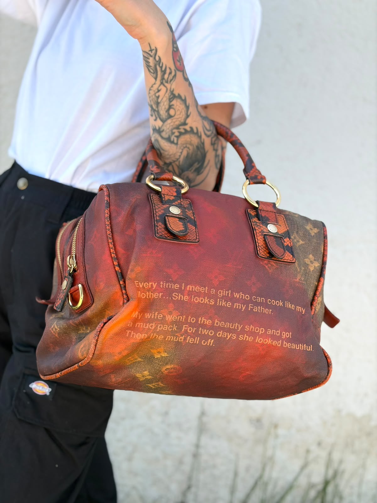 Tote Graduate Jokes LV x Richard Prince Louis Vuitton
