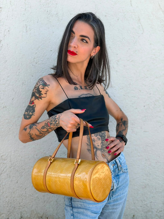Borsa Papillon vernis Louis Vuitton