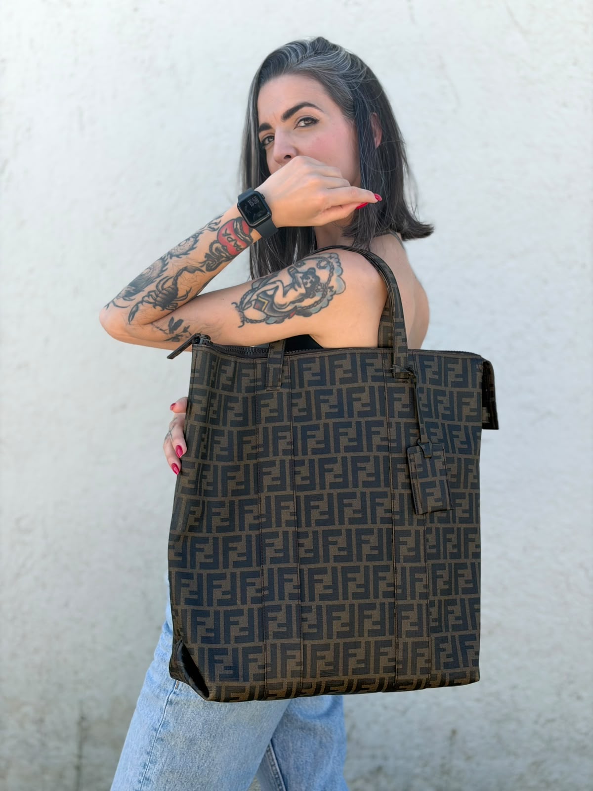 Tote Fendi Zucca tabacco