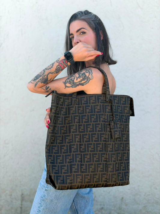 Tote Fendi Zucca tabacco