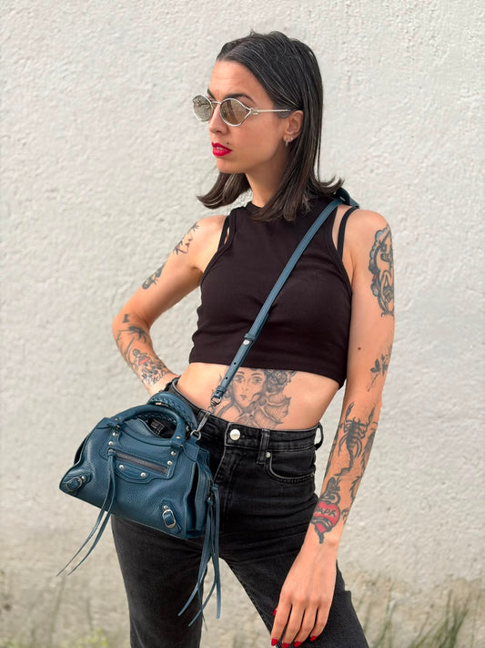 Mini Neo Classic City Balenciaga blu