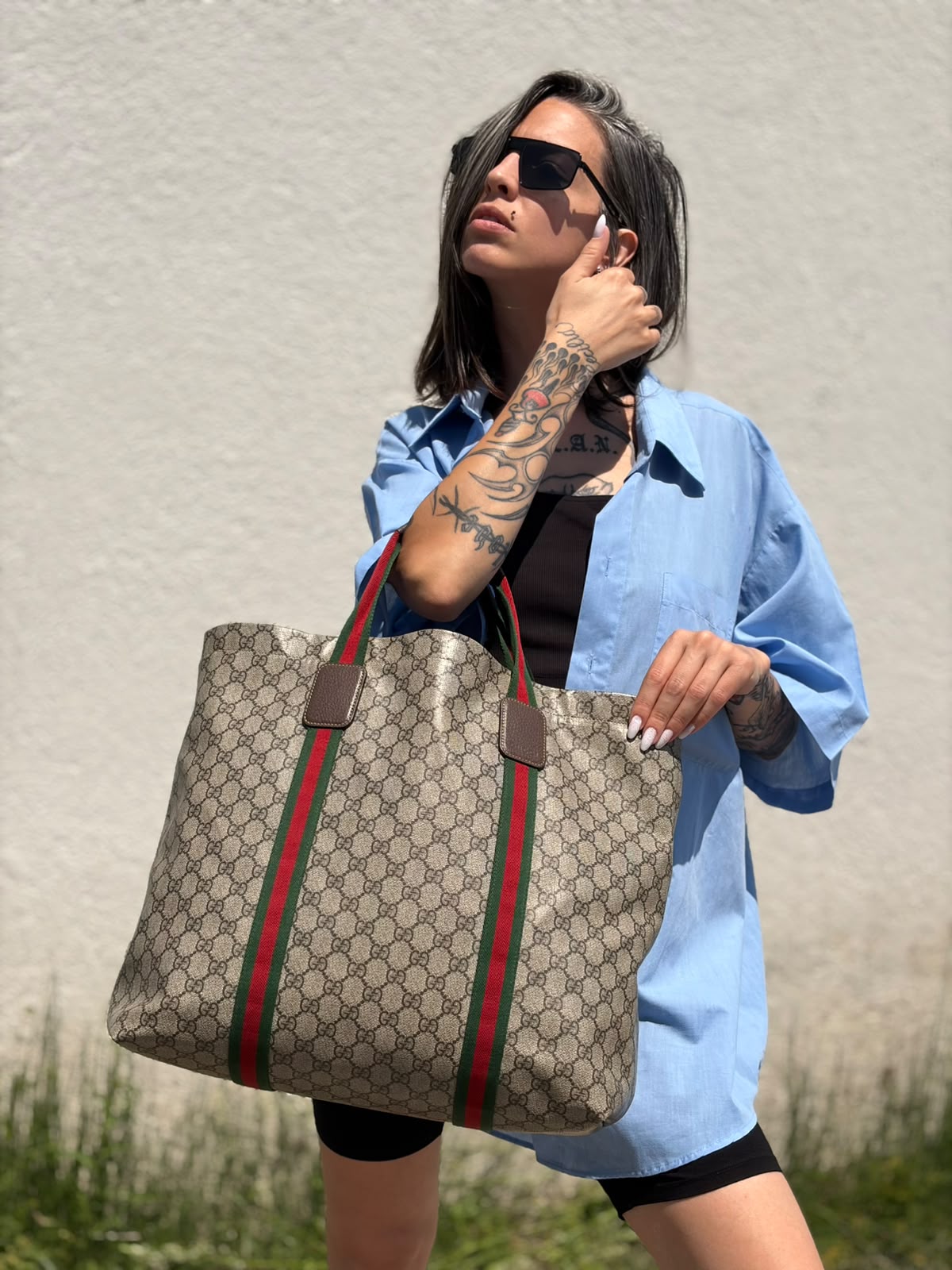 Tote Gucci Web GG Supreme