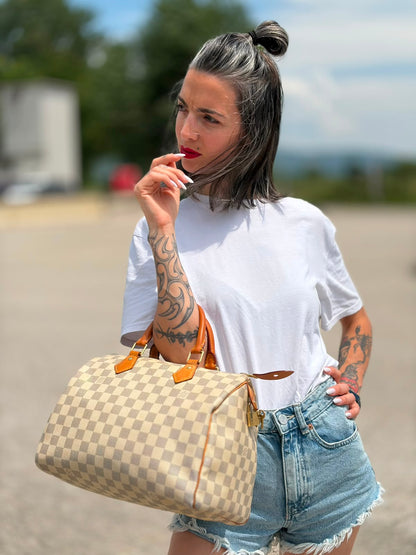 Speedy 30 Damier Azur Louis Vuitton