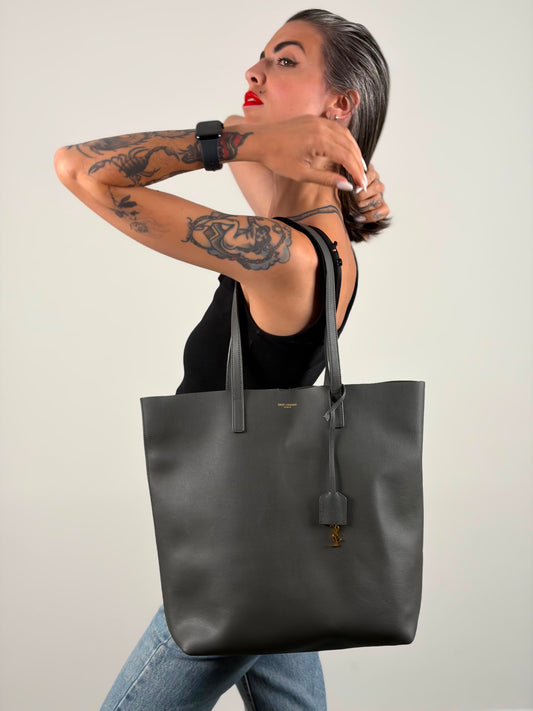 Shopping Saint Laurent grigia