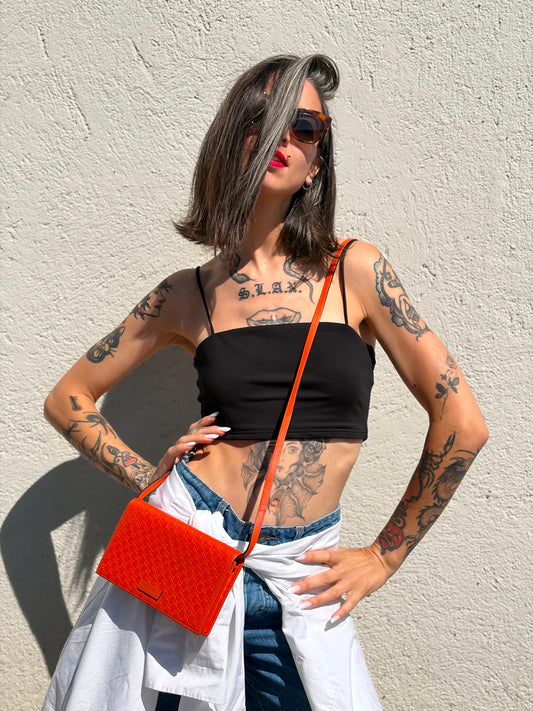 Tracolla Wallet Microguccissima arancione