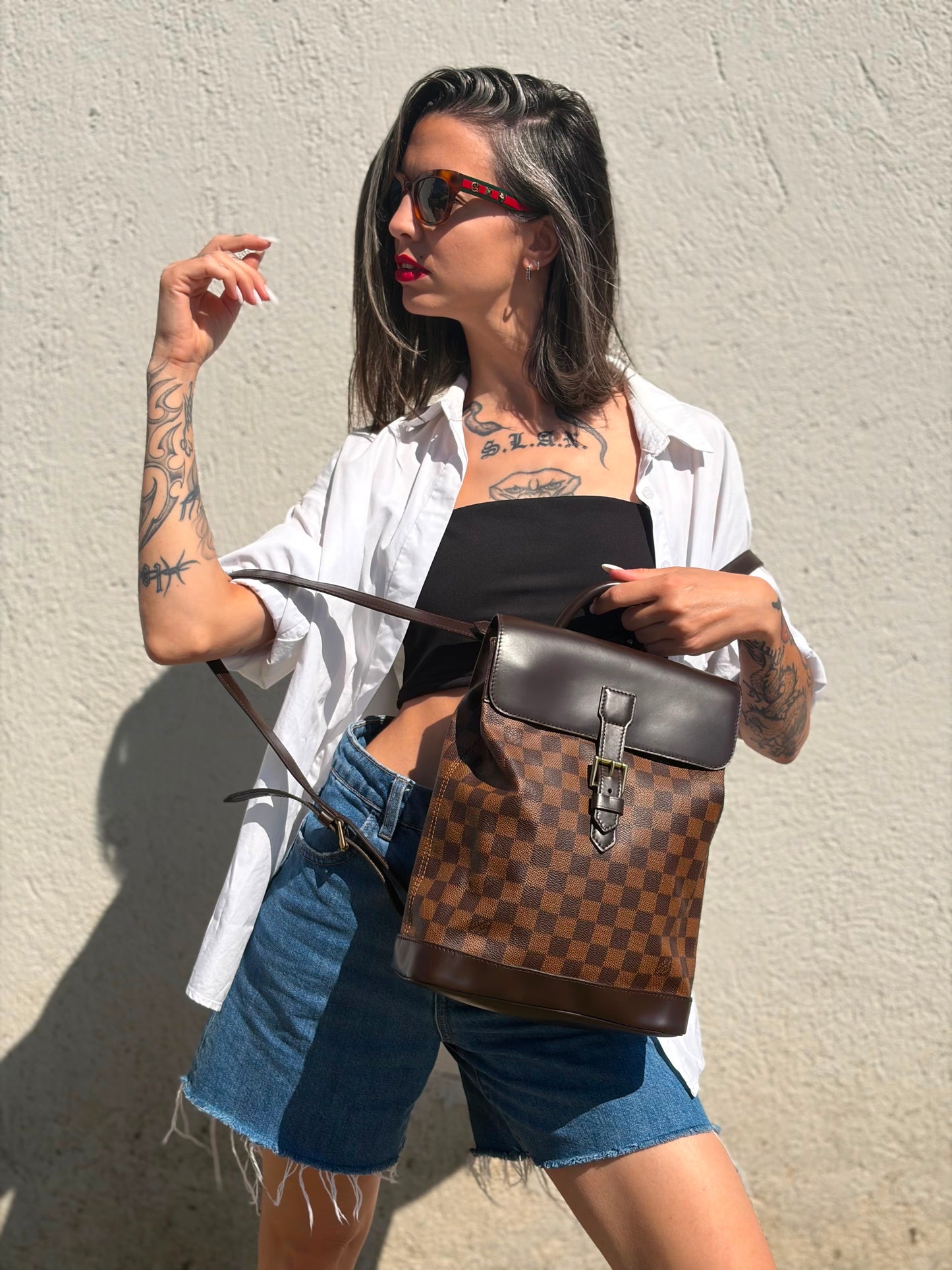 Zaino Soho Louis Vuitton marrone