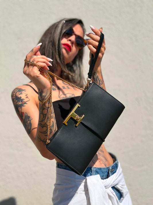 Tracolla Tod's BLACK T Timeless