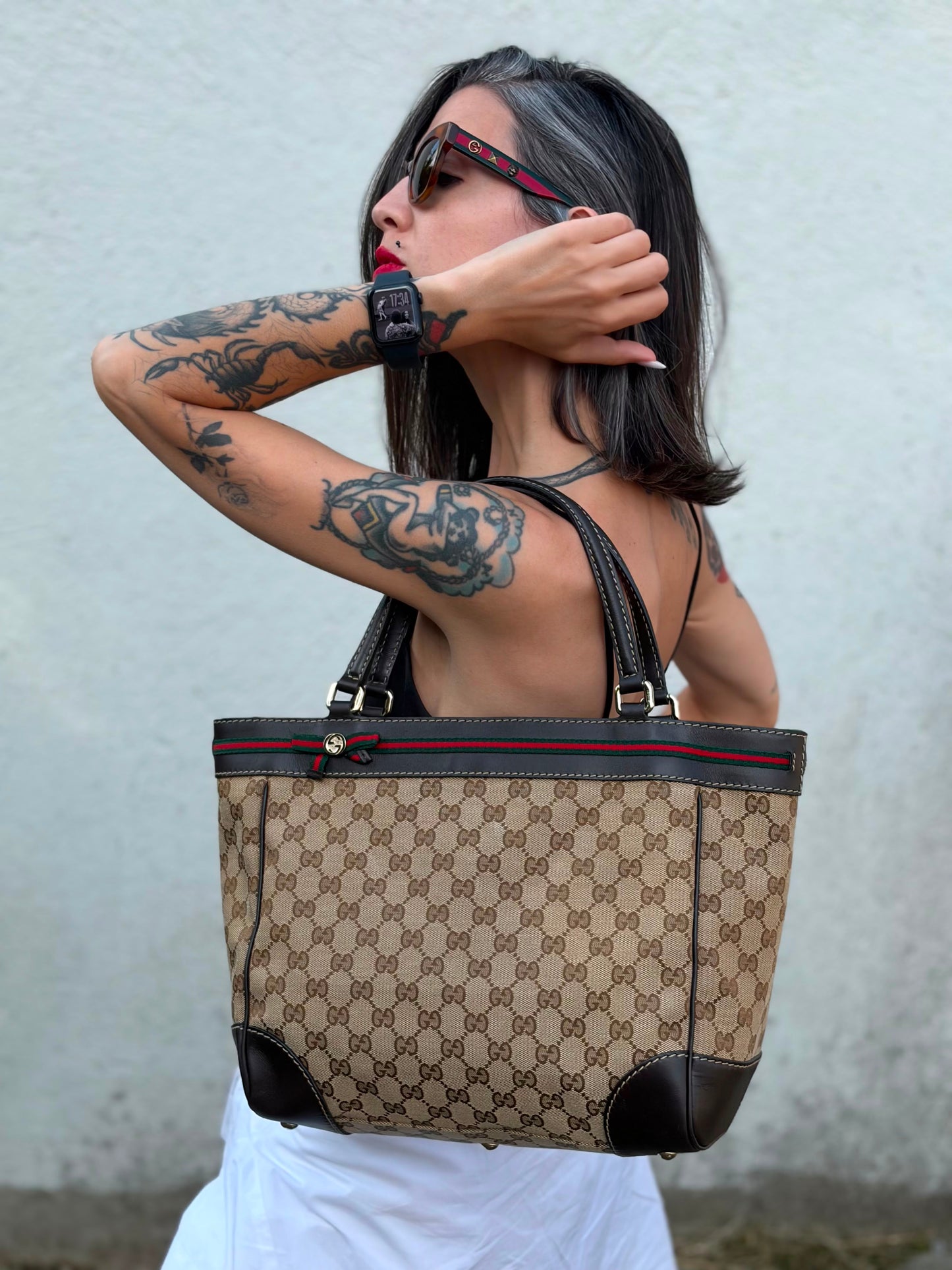 Tote Gucci Mayfair beige