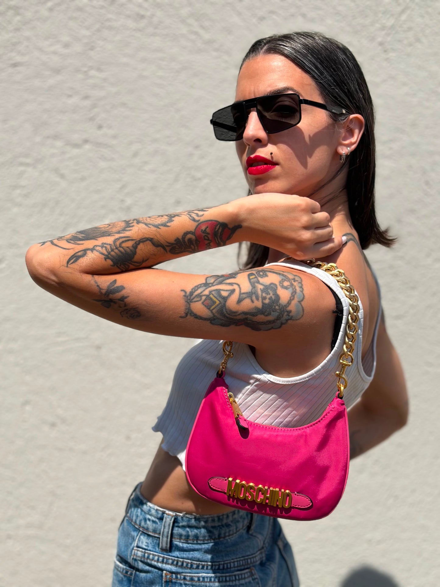 Hobo Moschino fucsia