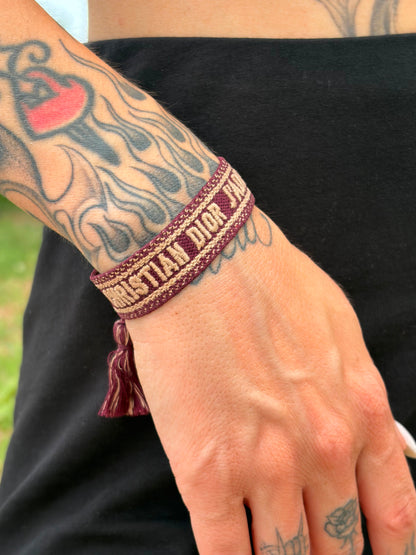 Bracciale Christian Dior bordeaux