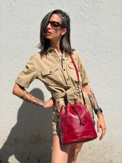 Secchiello Gucci bordeaux vintage
