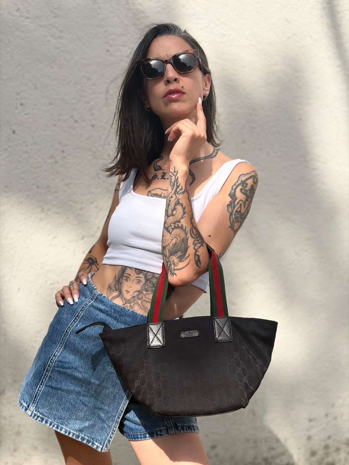 Mini Tote GG Gucci Web