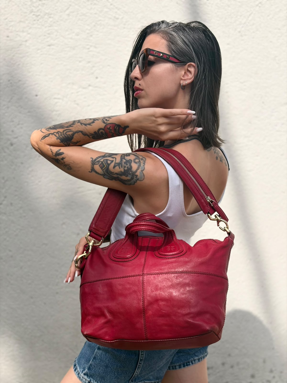 Borsa Nightingale Givenchy rossa