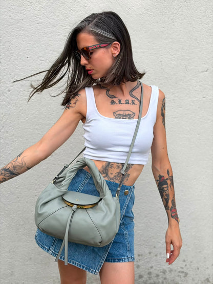 Fendi Spy Small Leather Green