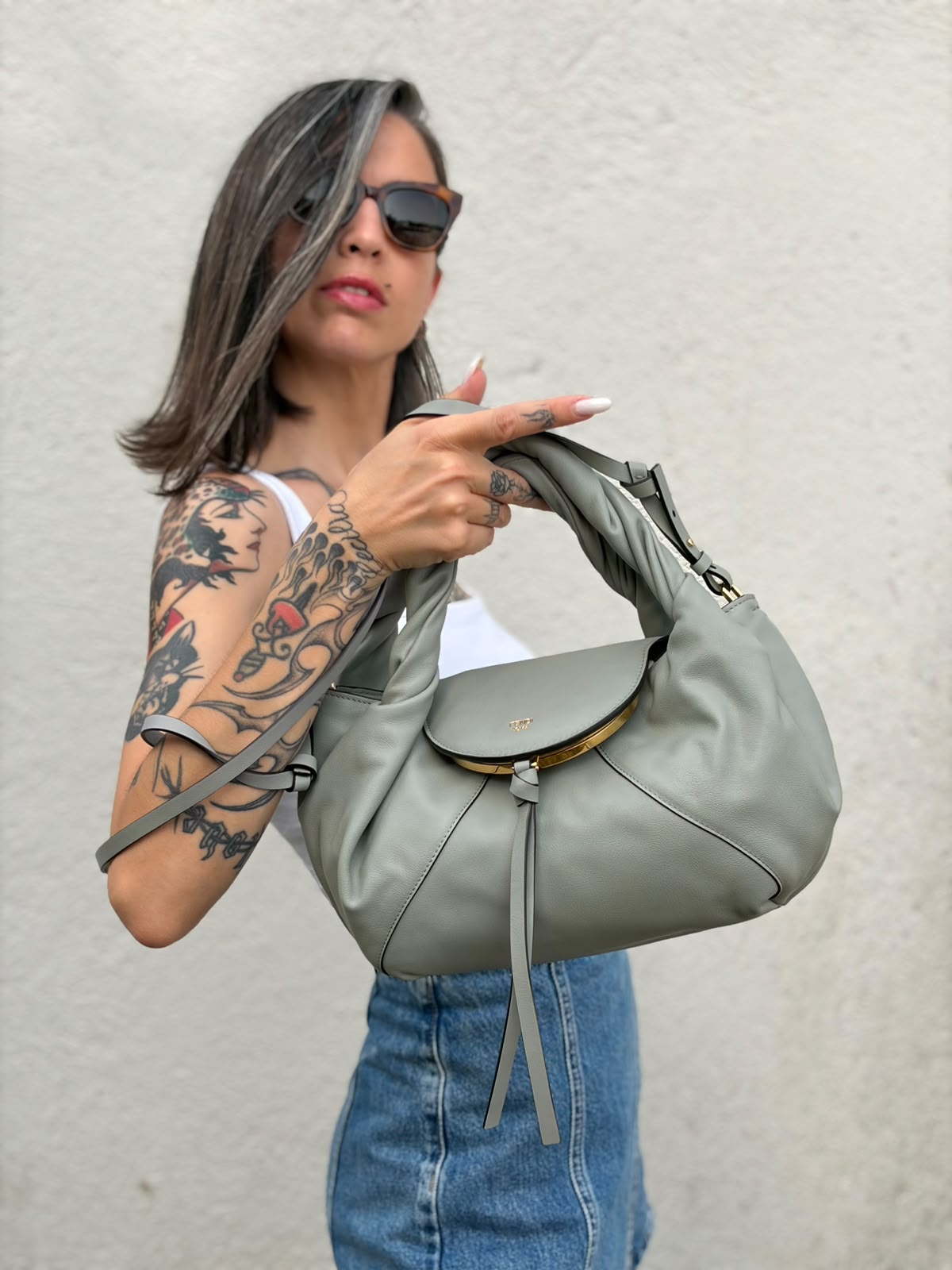 Fendi Spy Small Leather Green