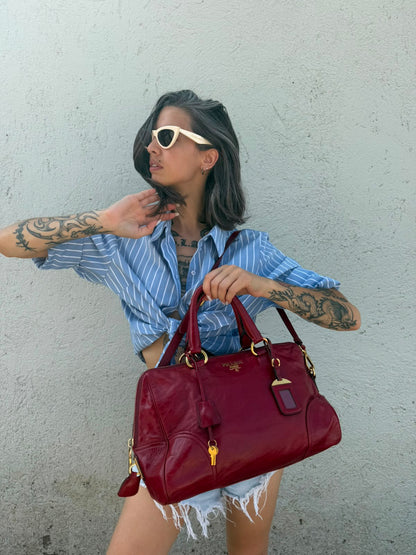 Tote Prada bordeaux