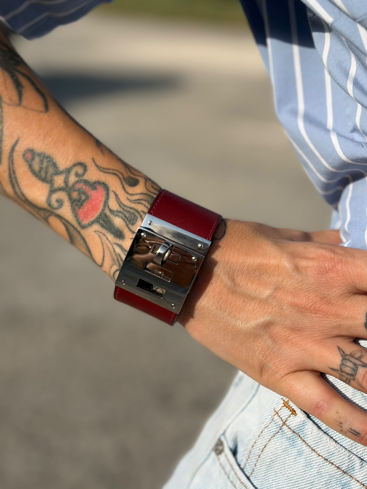 Bracciale Kelly Dog Hermès bordeaux