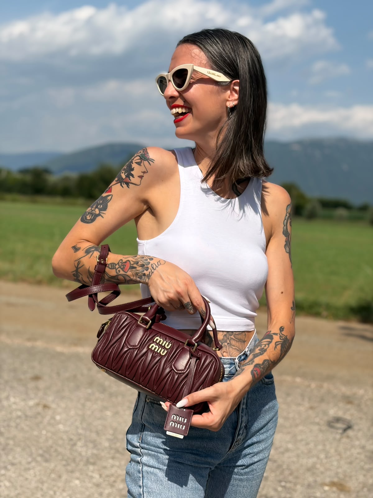 Borsa Arcadie matelassé Miu Miu regular
