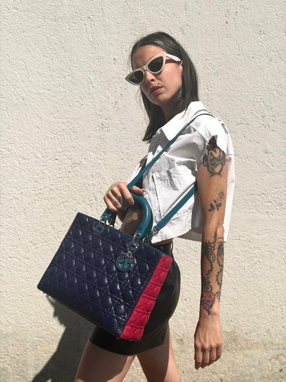 Borsa Christian Dior Lady Tricolor