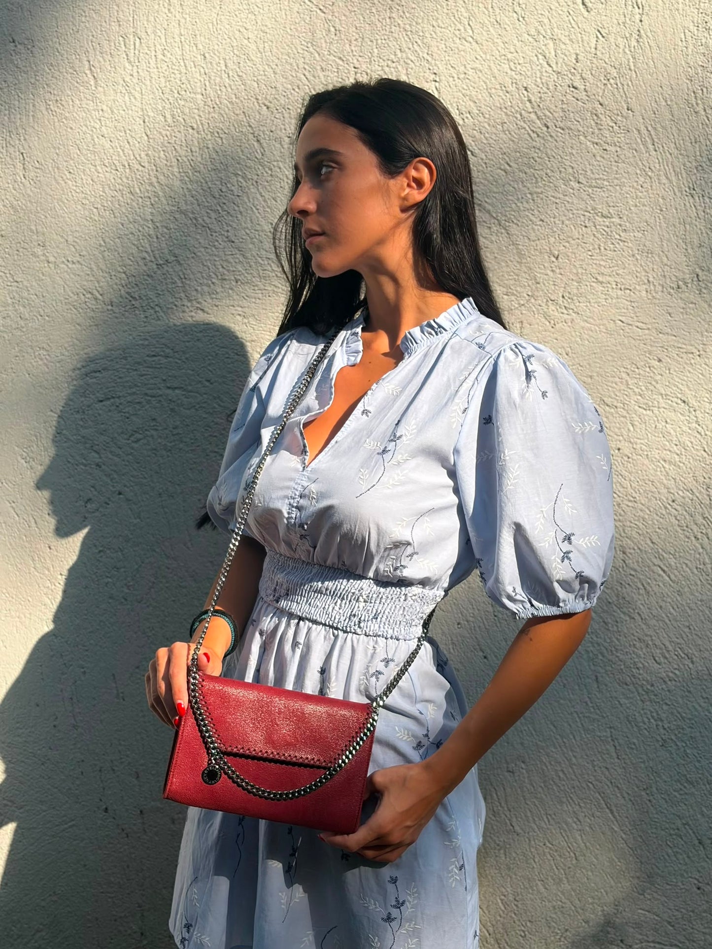 Tracolla Falabella Stella McCartney bordeaux