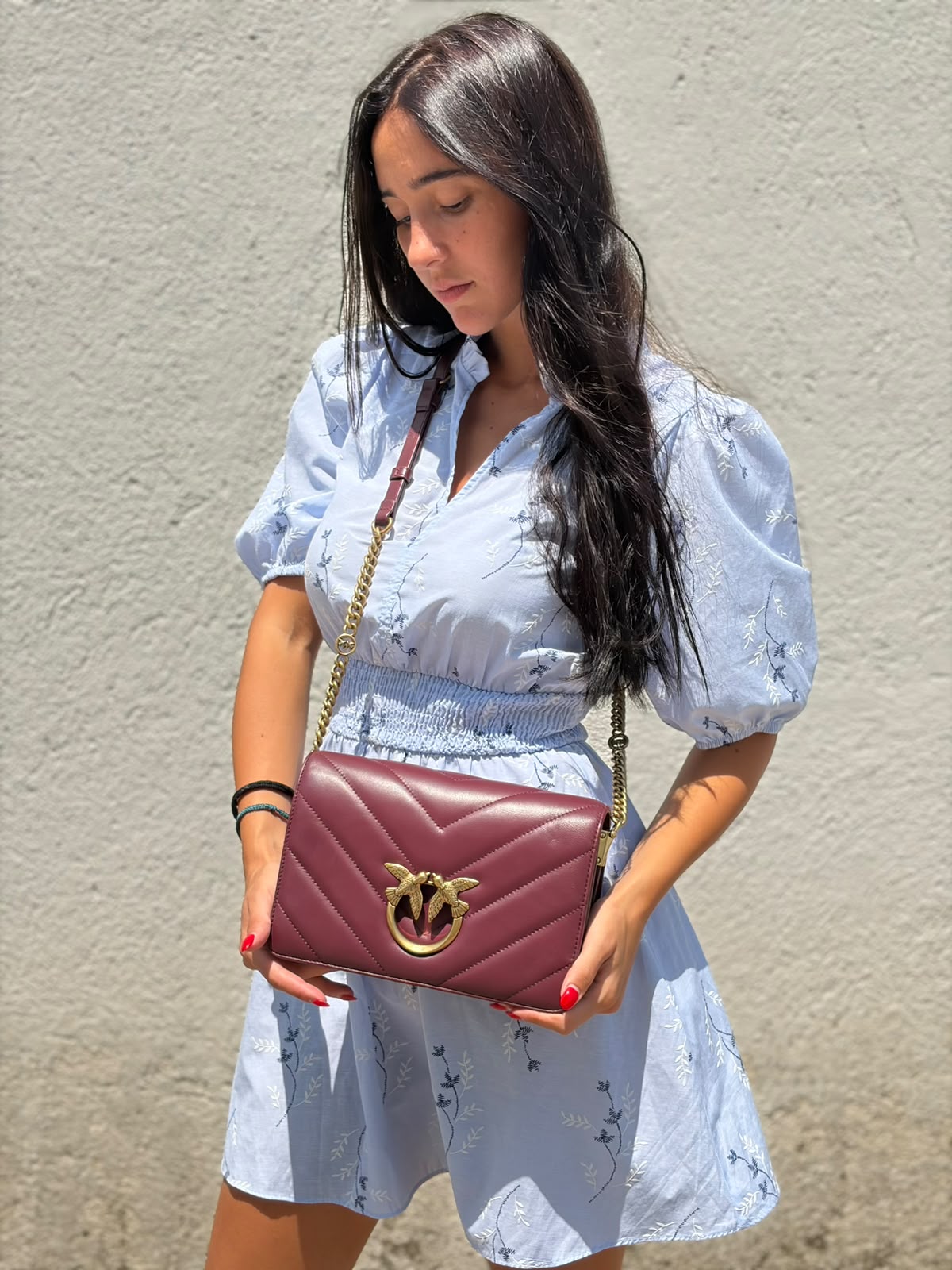 Love Bag Classic One Chevron Pinko