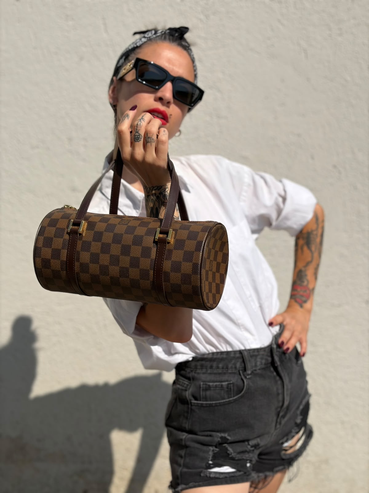 Papillon Damier Ebène Louis Vuitton