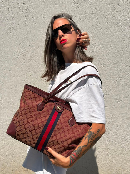 Shopping Gucci Ophidia Web bordeaux