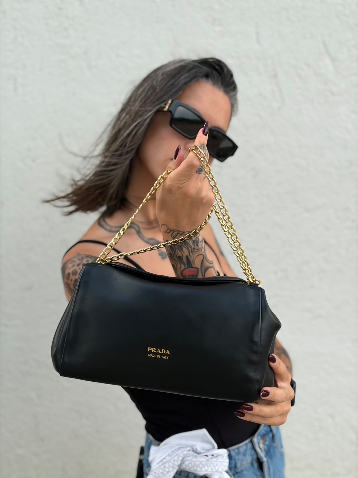 Borsa Tumulte Prada nera