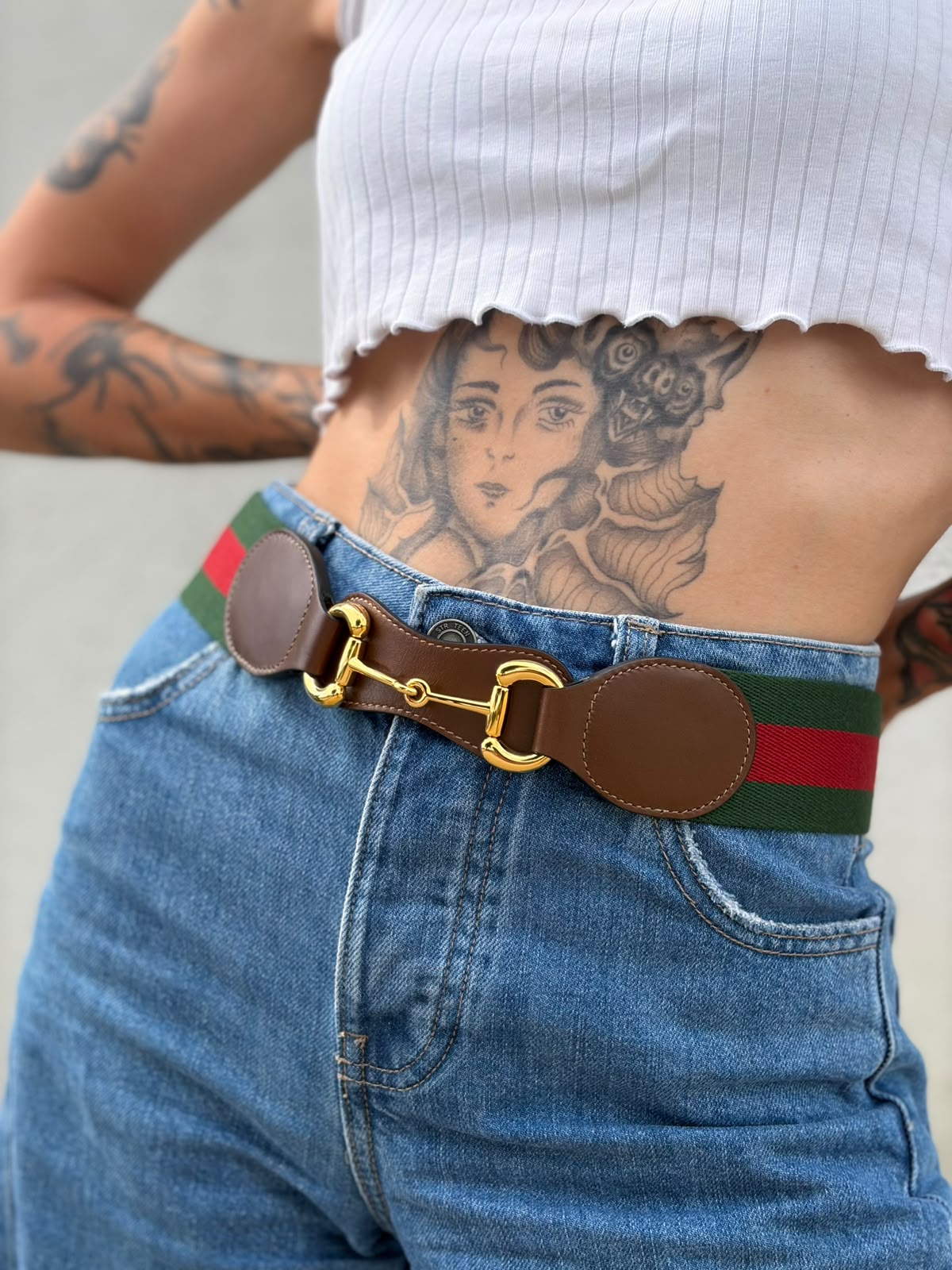 Cintura Gucci Web tg. 42