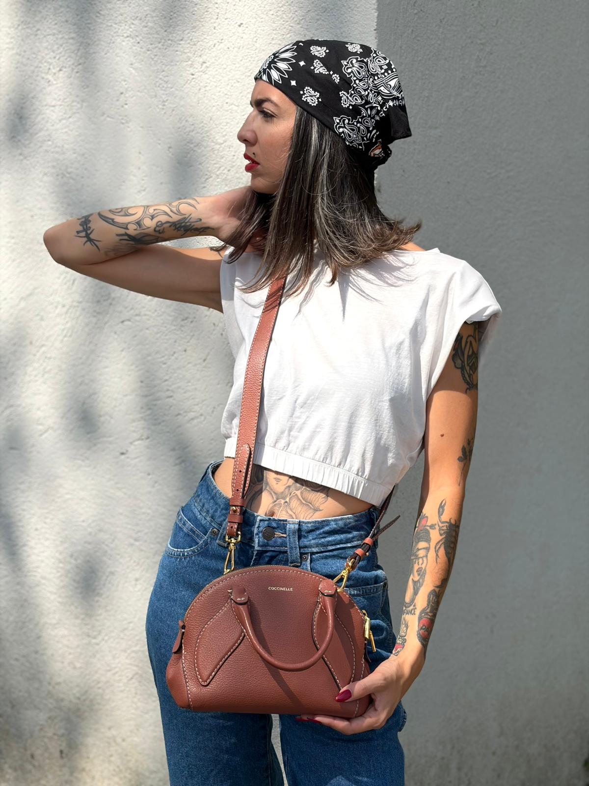 Satchel Coccinelle Colette Cinnamon small