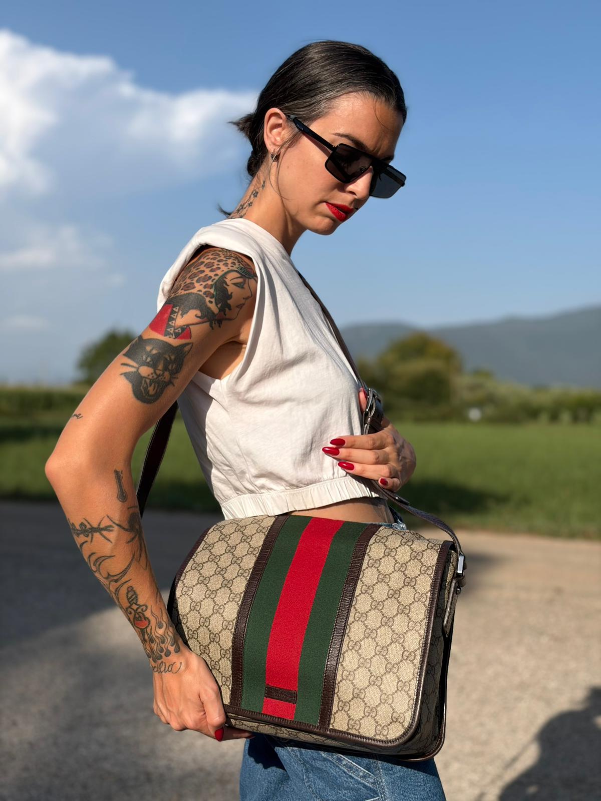 Cartella Gucci GG Web