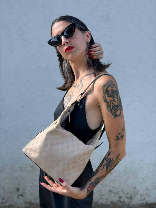 Hobo Gucci GG Beige
