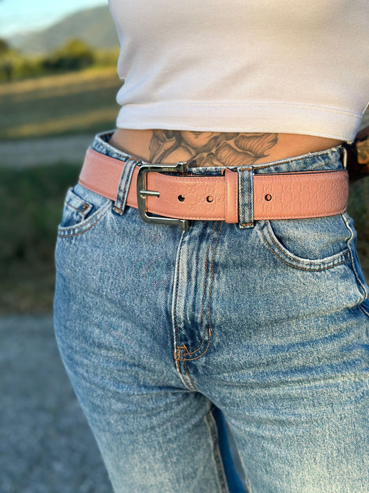 Cintura Gucci GG rosa TG. 44