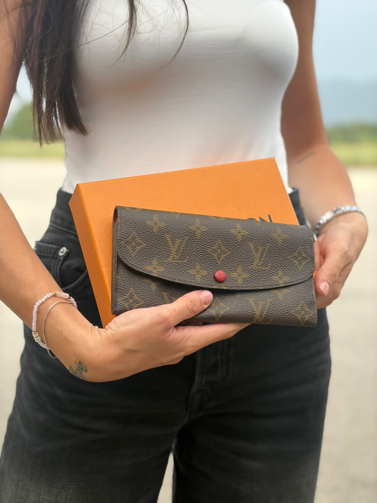Portafoglio Emilie Louis Vuitton monogram